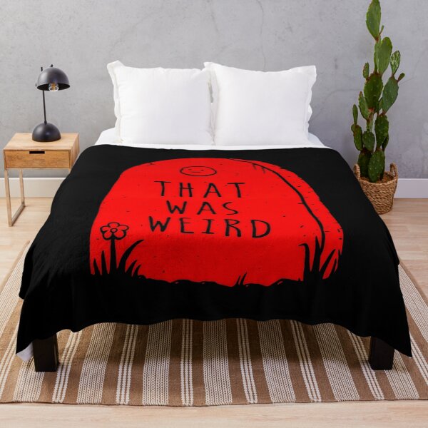 Item preview, That Was Weird Red Tombstone Funny Gravestone Art designed and sold by emangimut.