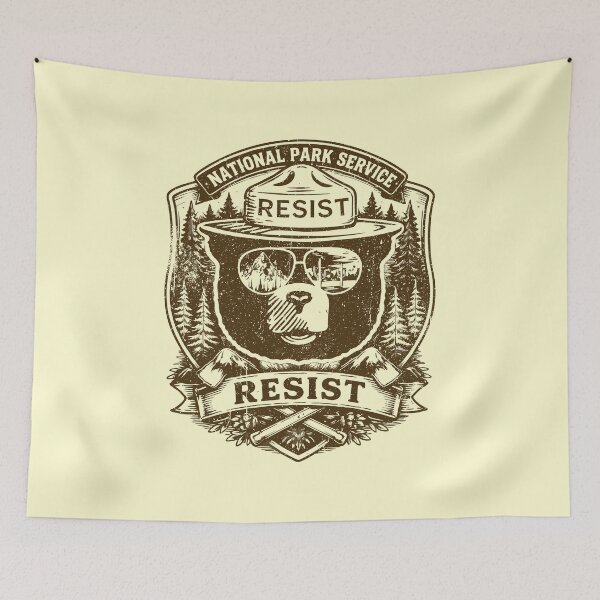 Item preview, Resist Bear - National Park Service designed and sold by louciverzania.