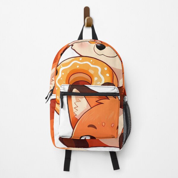 Item preview, Cute Red Fox Cub Hugging Glazed Cider Donut designed and sold by pumsquare.
