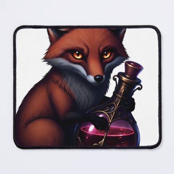 Item preview, Gothic Red Fox Ruby Glass Poison Vial designed and sold by IllumeInk.
