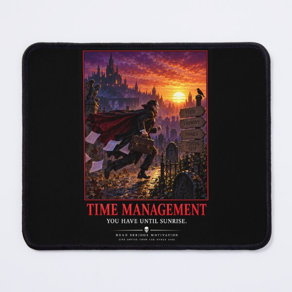 Item preview, ⚡Dead Serious Motivation Collection - Time Management designed and sold by WheelieGdArt.