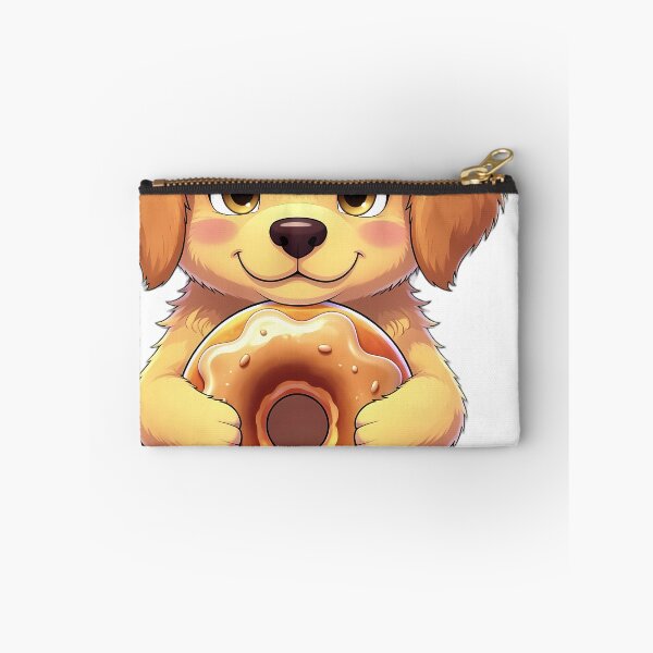 Item preview, Cute Golden Retriever Puppy Hugging Apple Cider Donut designed and sold by pumsquare.