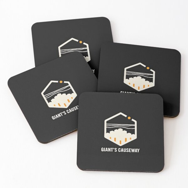 Item preview, Vintage Hexagon Badge Giant's Causeway Northern Ireland Travel Crest Vector designed and sold by Shutter-Dragon.