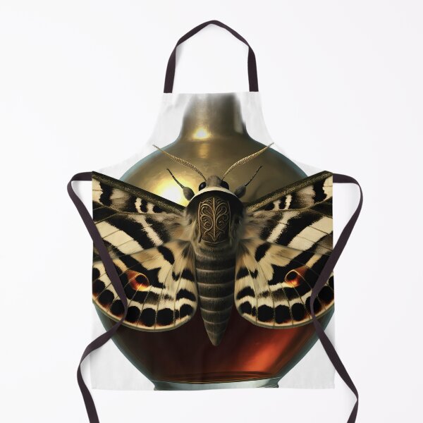 Item preview, Gothic Death's-head Hawkmoth Antique Brass Poison Bottle designed and sold by IllumeInk.
