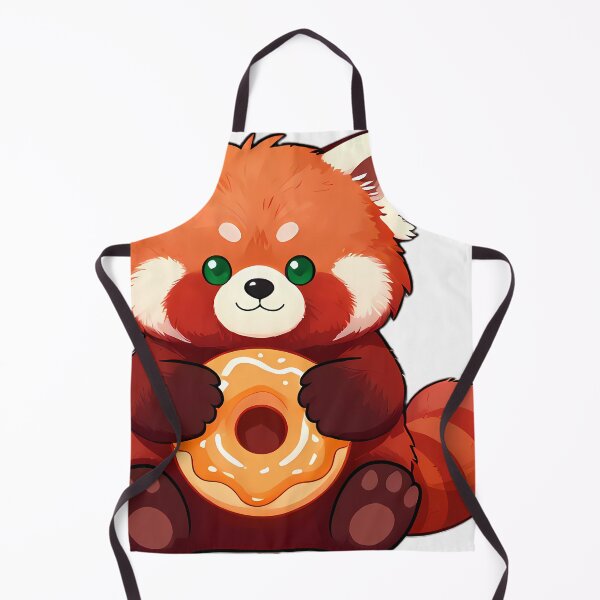 Item preview, Cute Red Panda Hugging Apple Cider Donut designed and sold by pumsquare.