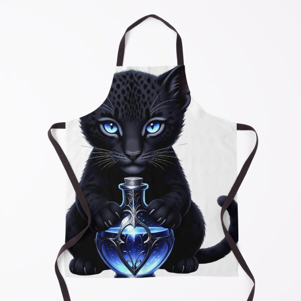 Item preview, Gothic Black Panther Cub Antique Silver Poison Vial designed and sold by IllumeInk.