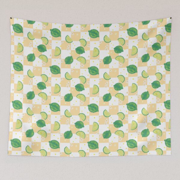Item preview, Lime Blossoms and Checkers designed and sold by Neon-Harvest.