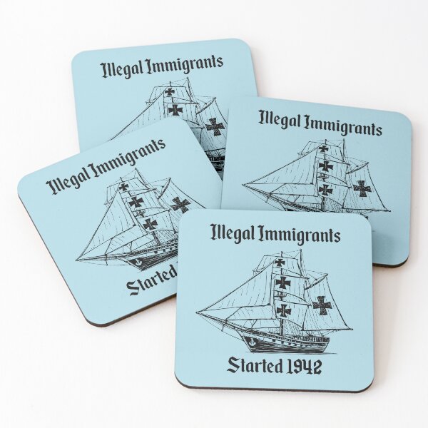 Item preview, Illegal Immigrants Started 1942 - Funny Columbus Ship Immigrants  designed and sold by louciverzania.