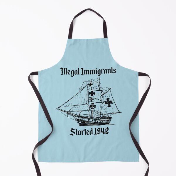 Item preview, Illegal Immigrants Started 1942 - Funny Columbus Ship Immigrants  designed and sold by louciverzania.