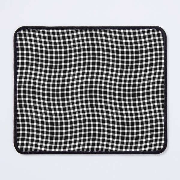 Item preview, Plaid Wavy Pattern Black White designed and sold by ArtbyDebbieC.