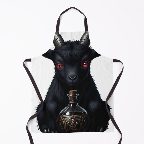 Item preview, Gothic Black Goat Kid Sulfur Elixir Flask designed and sold by IllumeInk.
