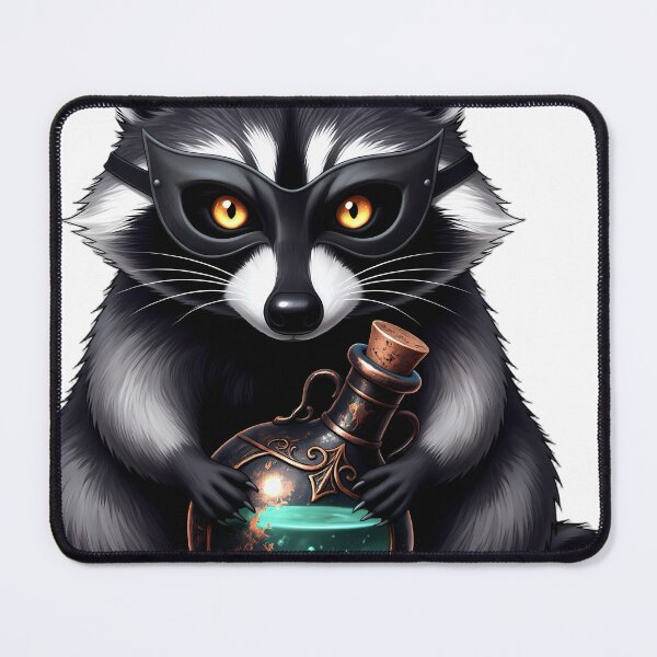 Item preview, Gothic Raccoon Antique Copper Poison Bottle designed and sold by IllumeInk.