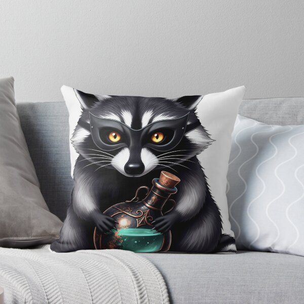 Item preview, Gothic Raccoon Antique Copper Poison Bottle designed and sold by IllumeInk.