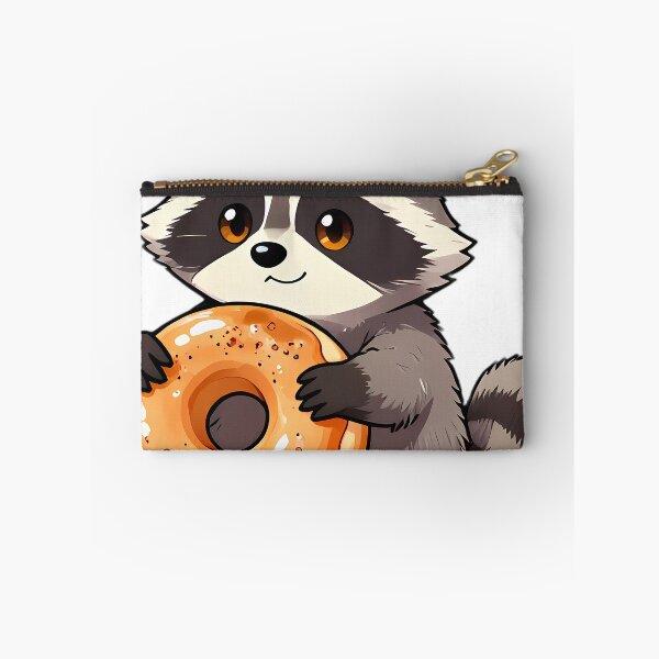 Item preview, Cute Raccoon Hugging Glazed Apple Cider Donut designed and sold by pumsquare.