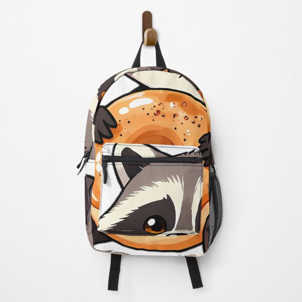 Item preview, Cute Raccoon Hugging Glazed Apple Cider Donut designed and sold by pumsquare.