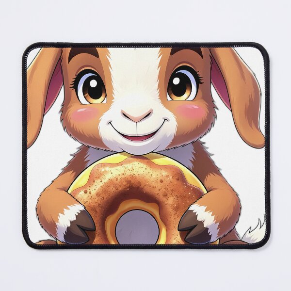 Item preview, Cute Baby Pygmy Goat Hugging Apple Cider Donut designed and sold by pumsquare.
