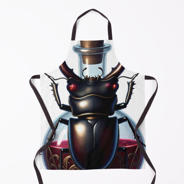Item preview, Gothic Stag Beetle Dark Bronze Belladonna Phial designed and sold by IllumeInk.