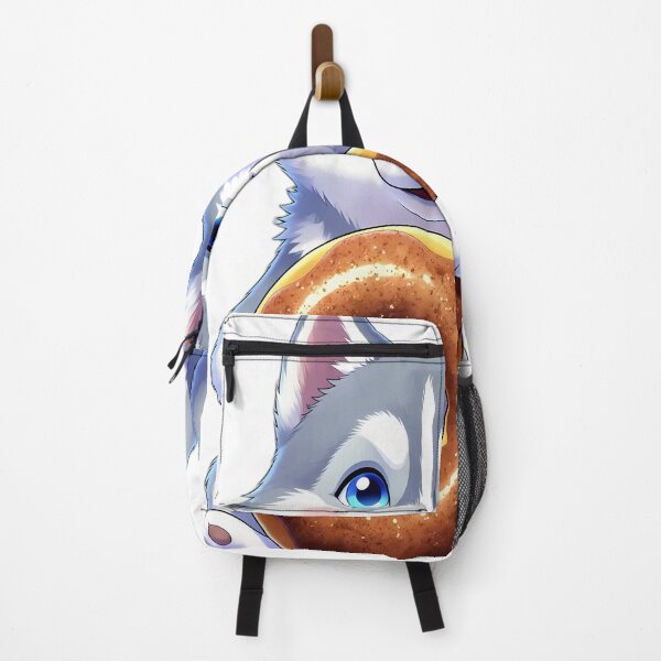 Item preview, Cute Siberian Husky Puppy Hugging Apple Cider Donut designed and sold by pumsquare.