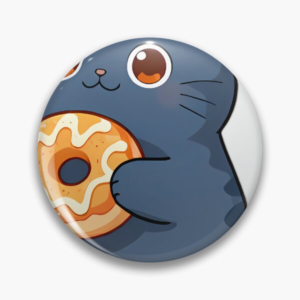 Item preview, Cute British Shorthair Cat Hugging Glazed Cider Donut designed and sold by pumsquare.