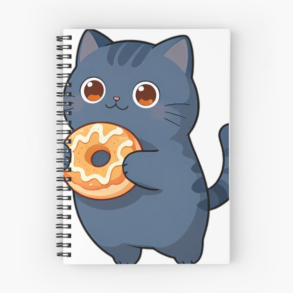 Item preview, Cute British Shorthair Cat Hugging Glazed Cider Donut designed and sold by pumsquare.