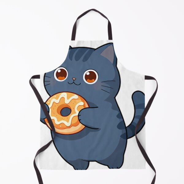 Item preview, Cute British Shorthair Cat Hugging Glazed Cider Donut designed and sold by pumsquare.