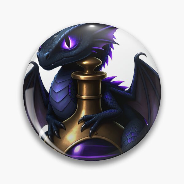 Item preview, Gothic Dragon Hatchling Antique Brass Elixir Phial designed and sold by IllumeInk.