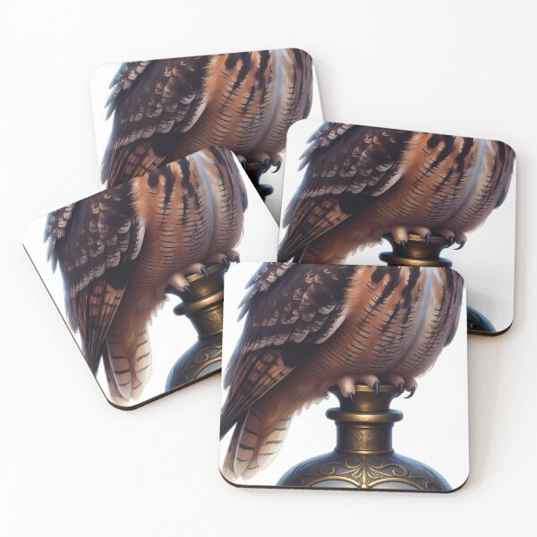 Item preview, Gothic Tawny Owl Antique Bronze Apothecary Bottle designed and sold by IllumeInk.