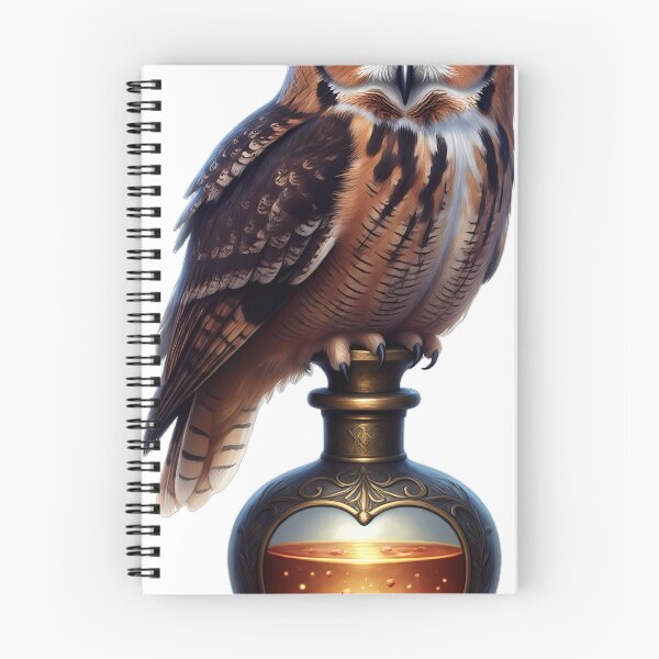 Item preview, Gothic Tawny Owl Antique Bronze Apothecary Bottle designed and sold by IllumeInk.