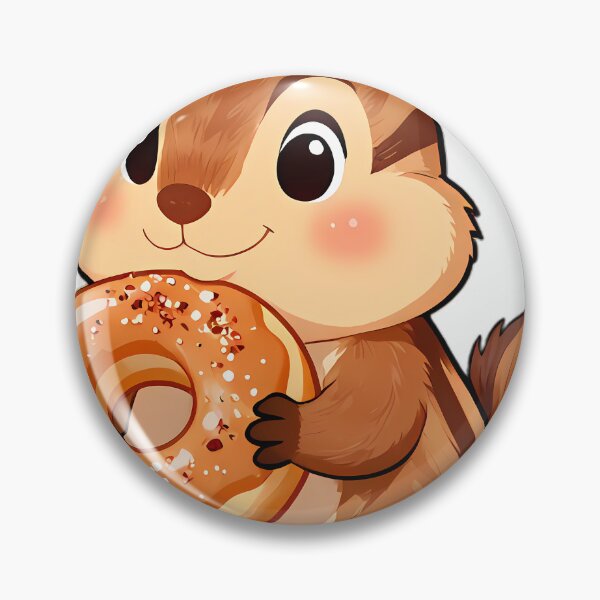 Item preview, Cute Chipmunk Hugging Golden Apple Cider Donut designed and sold by pumsquare.