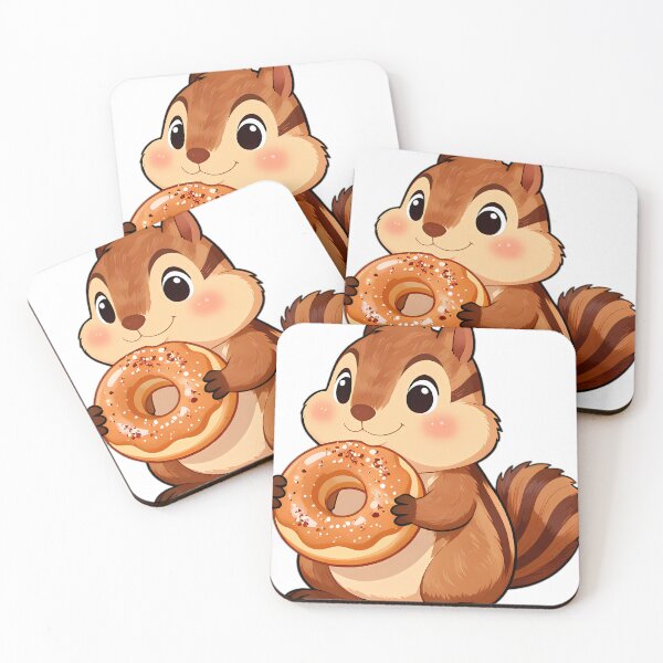 Item preview, Cute Chipmunk Hugging Golden Apple Cider Donut designed and sold by pumsquare.