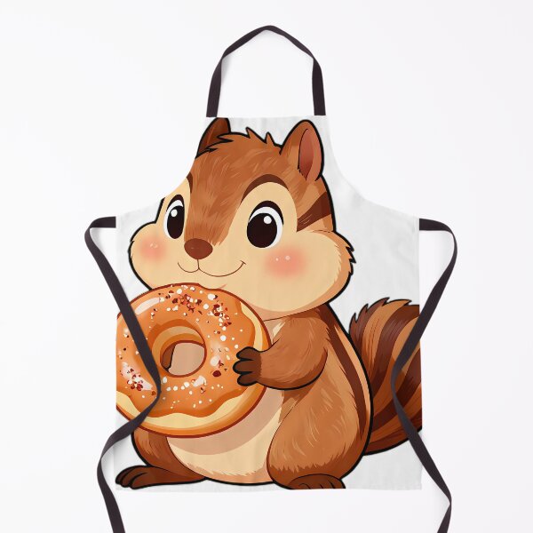 Item preview, Cute Chipmunk Hugging Golden Apple Cider Donut designed and sold by pumsquare.
