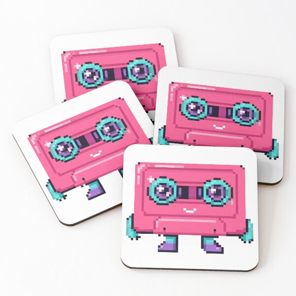 Item preview, Retro Cassette Tape Pixel Art designed and sold by Matilda Pixel.