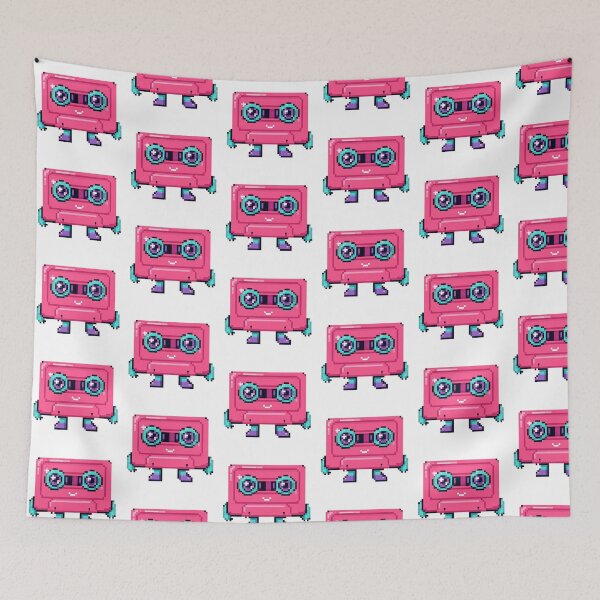 Item preview, Retro Cassette Tape Pixel Art designed and sold by Matilda Pixel.