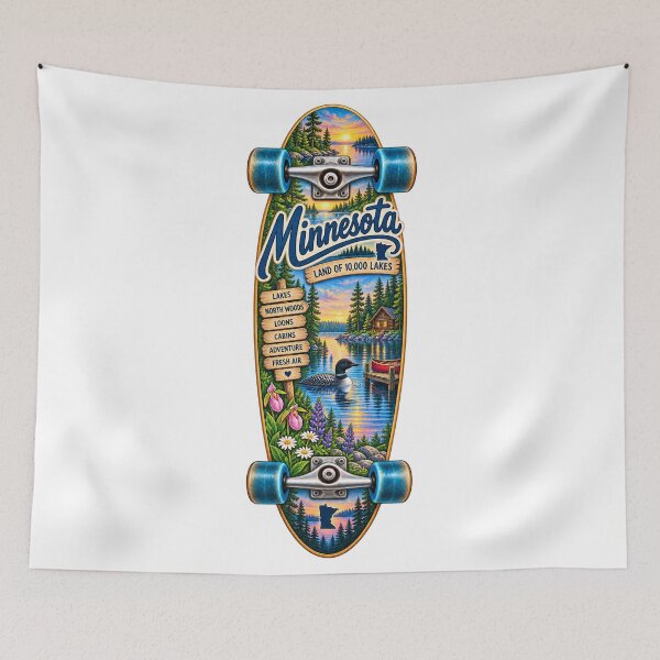 Item preview, Minnesota Gen X Skateboard designed and sold by Whimspired By Paxx.