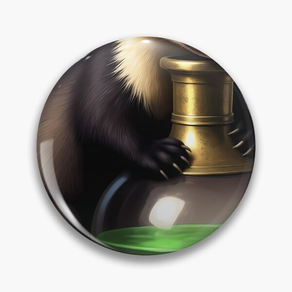 Item preview, Gothic Pine Marten Antique Brass Elixir Phial designed and sold by IllumeInk.