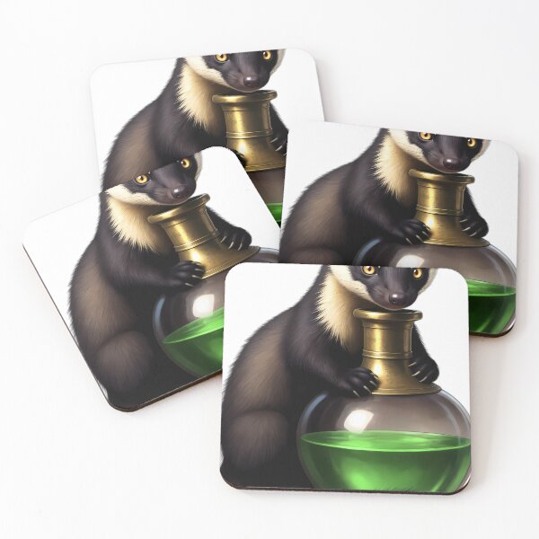 Item preview, Gothic Pine Marten Antique Brass Elixir Phial designed and sold by IllumeInk.