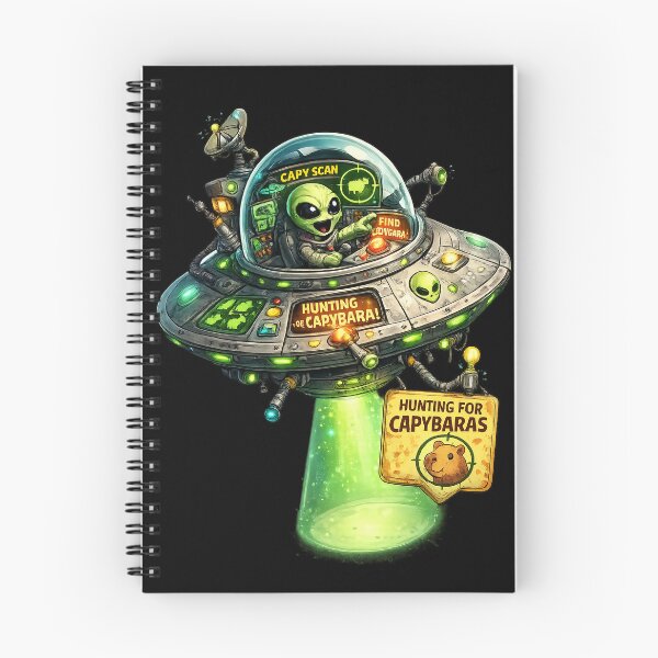 Item preview, Extraterrestrre Ovni Capybara - Alien Hunting For Capybaras Sticker designed and sold by Funnygiftsstudio .