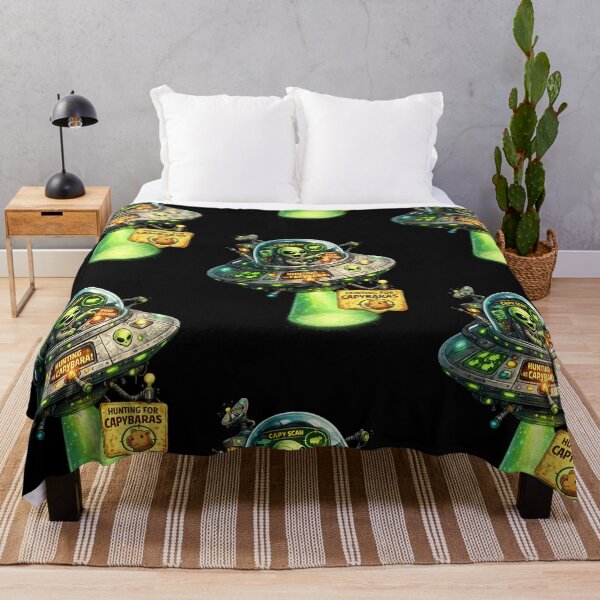 Item preview, Extraterrestrre Ovni Capybara - Alien Hunting For Capybaras Sticker designed and sold by Funnygiftsstudio .
