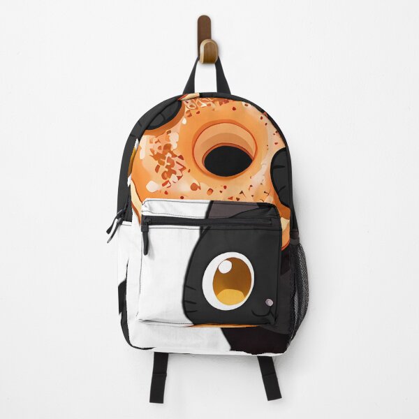 Item preview, Cute Black Cat Hugging Golden Apple Cider Donut designed and sold by pumsquare.