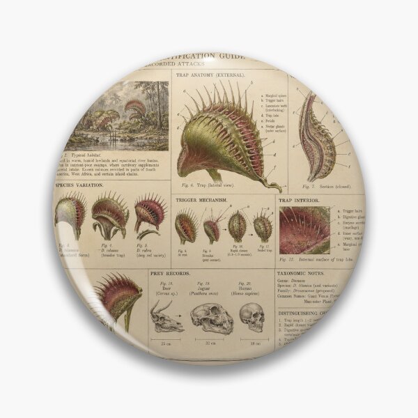 Item preview, Gigantic Carnivorous Plants | Victorian Field Identification Guide designed and sold by TheWaningGlass.