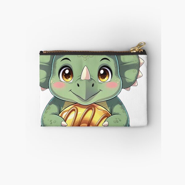 Item preview, Cute Chibi Triceratops Hugging Apple Cider Donut designed and sold by pumsquare.