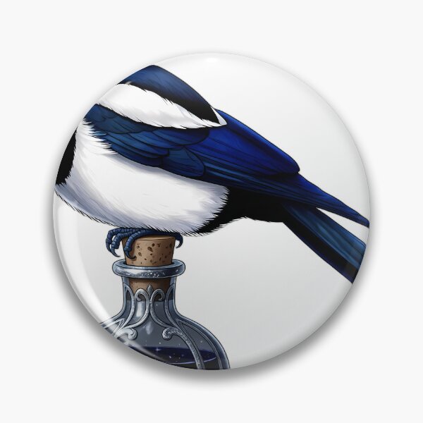 Item preview, Gothic Magpie Antique Silver Poison Flask designed and sold by IllumeInk.