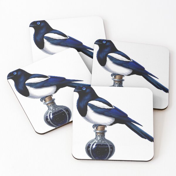 Item preview, Gothic Magpie Antique Silver Poison Flask designed and sold by IllumeInk.