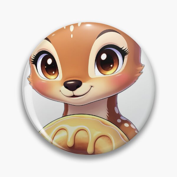 Item preview, Cute Baby Deer Fawn Hugging Apple Cider Donut designed and sold by pumsquare.