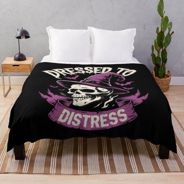 Item preview, Dressed To Distress Halloween Witch Skull Gift designed and sold by Say It With Ink.