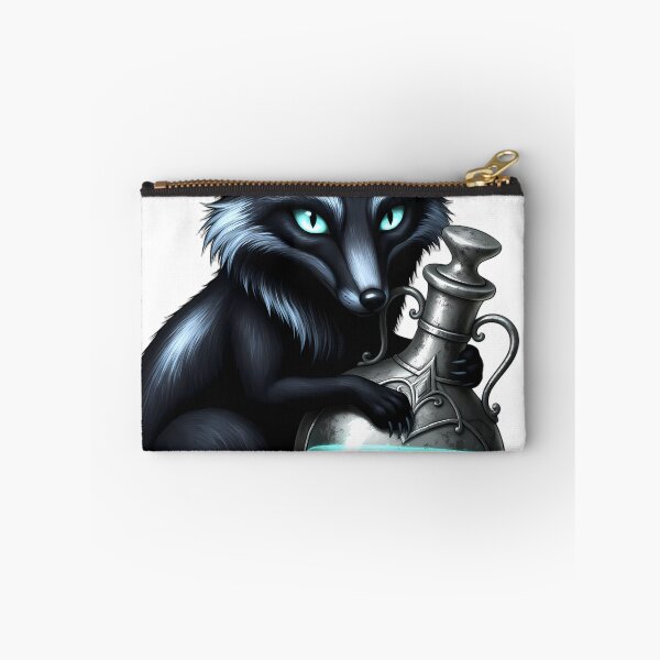Item preview, Gothic Silver Fox Antique Pewter Elixir Phial designed and sold by IllumeInk.