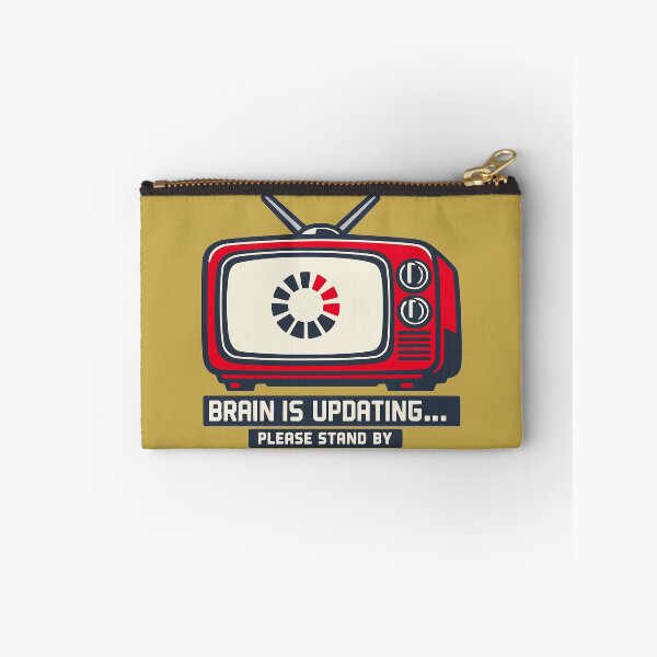 Item preview, Brain Is Updating Retro TV Loading Humor designed and sold by KungPowUnicorn.