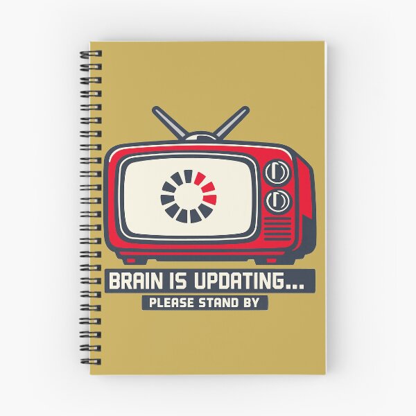 Item preview, Brain Is Updating Retro TV Loading Humor designed and sold by KungPowUnicorn.