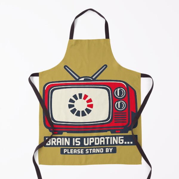 Item preview, Brain Is Updating Retro TV Loading Humor designed and sold by KungPowUnicorn.