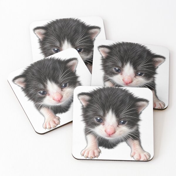 Item preview, Tiny Tuxedo Kitten Cute Baby Cat designed and sold by Tee-Shirt-Topia.